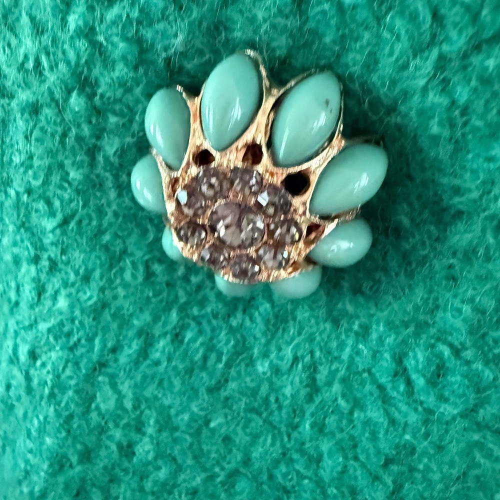 Beautiful Vintage Boucle Knit COAT SZ M Fabulous Buttons Kelly Green Gorgeous! - Picture 6 of 15